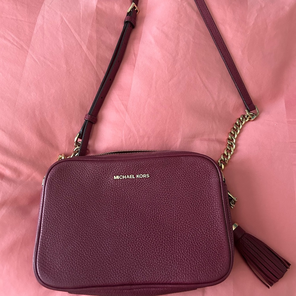 Michael Kors Maroon Crossbody purse